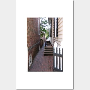 Colonial Williamsburg walkway Posters and Art